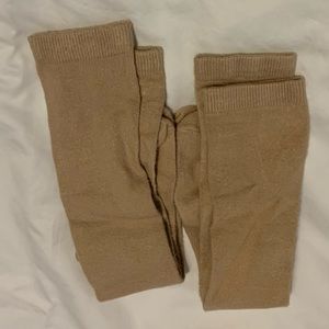 2 pairs of tan knee-length socks